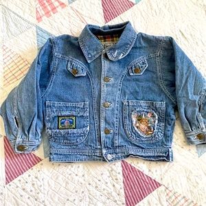 Vintage denim girls jacket 80s 90s